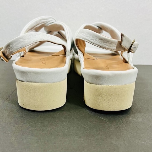 L'Amour Des Pieds Amiens White Women's Soft Leather Sandals Size 10M - Picture 4 of 9